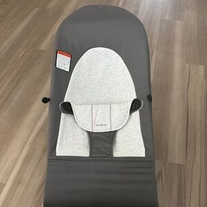 BabyBjorn Extra Fabric Seat for Bouncer, Dark gray/Gray - Woven/Jersey